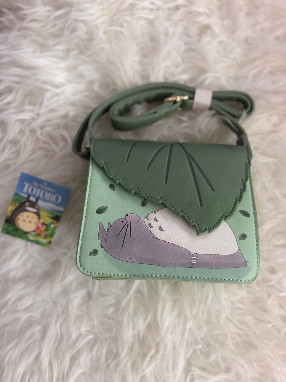 Green Cute Totoro Crossbody Bag Studio Ghibli NWT